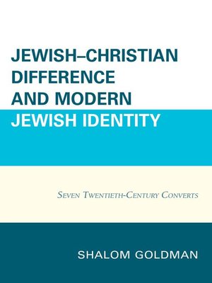 cover image of Jewish–Christian Difference and Modern Jewish Identity